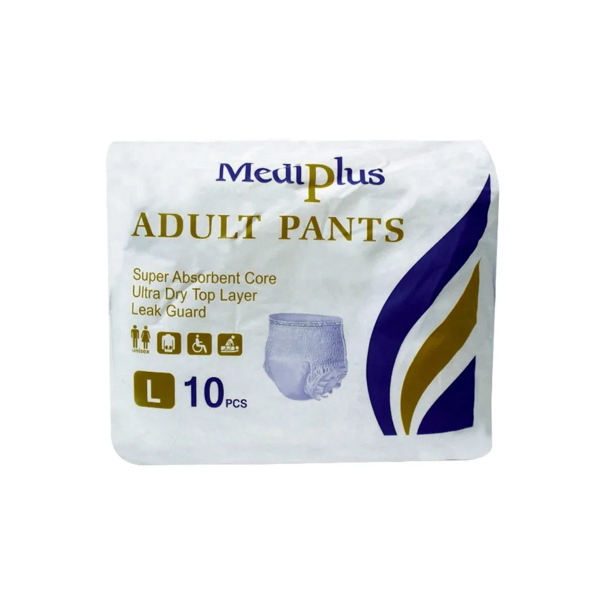 Mediplus Adult Diapers Pants Large 10PCS