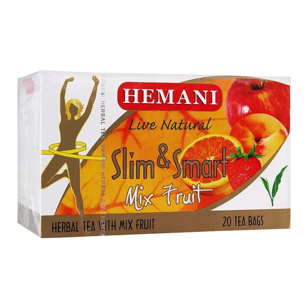 Hemani Green Tea Bags Slim Mix Fruit 20P