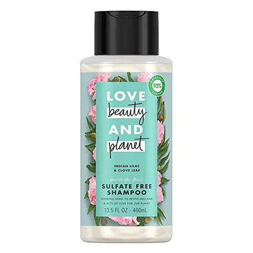 Love Beauty Planet Shampoo Positively Shiny Sulfate Free 400ML