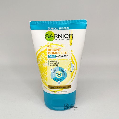 Garnier Face Wash 3in1 Bright Complete 90Ml