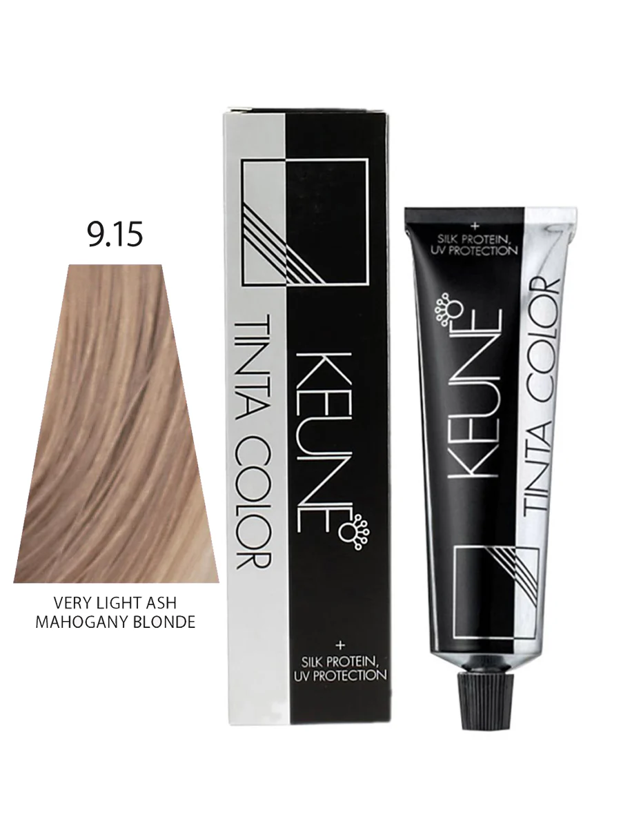 Keune Color Tinta 9.15 Very Light Ash Mahogany Blonde