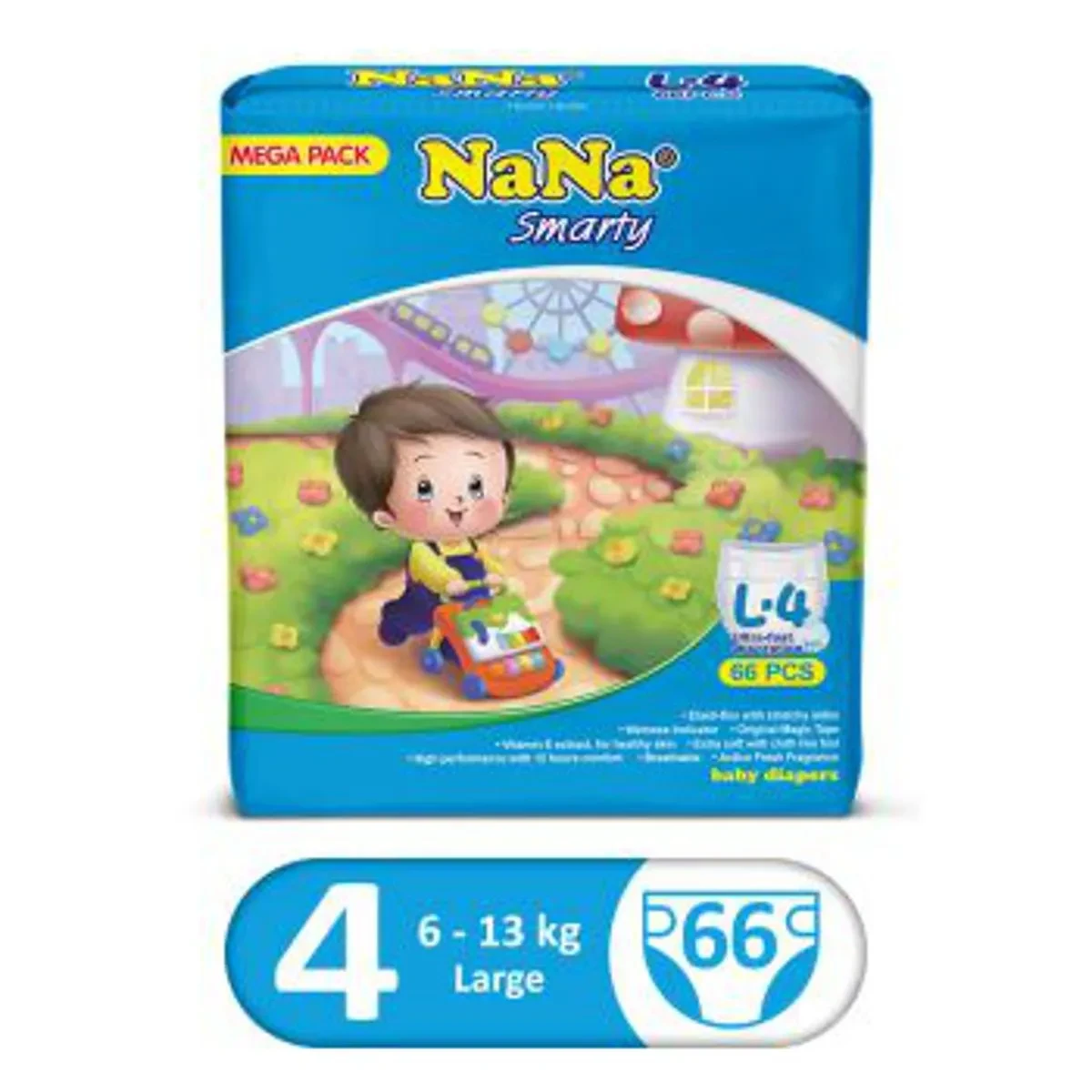 Nana Smarty Diaper 4-L 66P