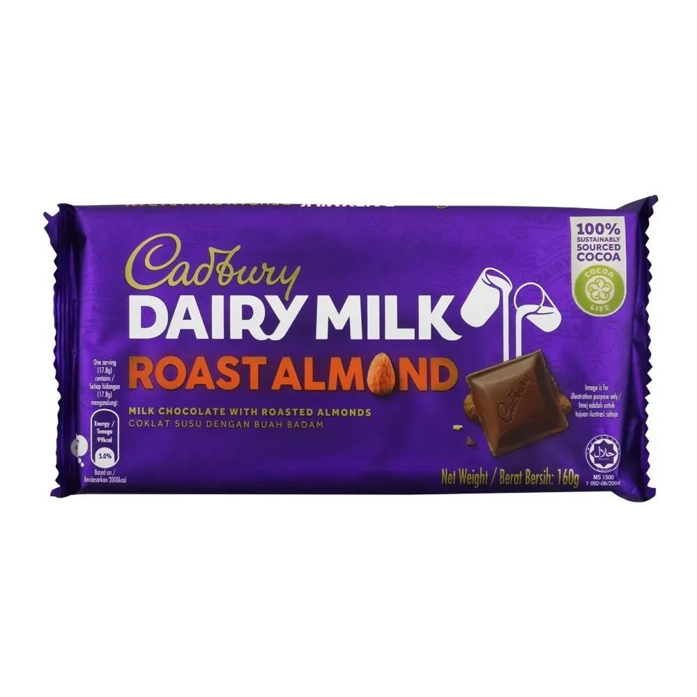 Cadbury Dairy Milk Chocolate Roast Almond 160G