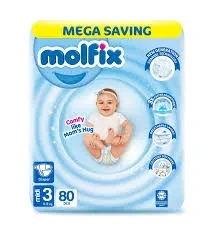 Molfix Baby Diapers M-3 80P