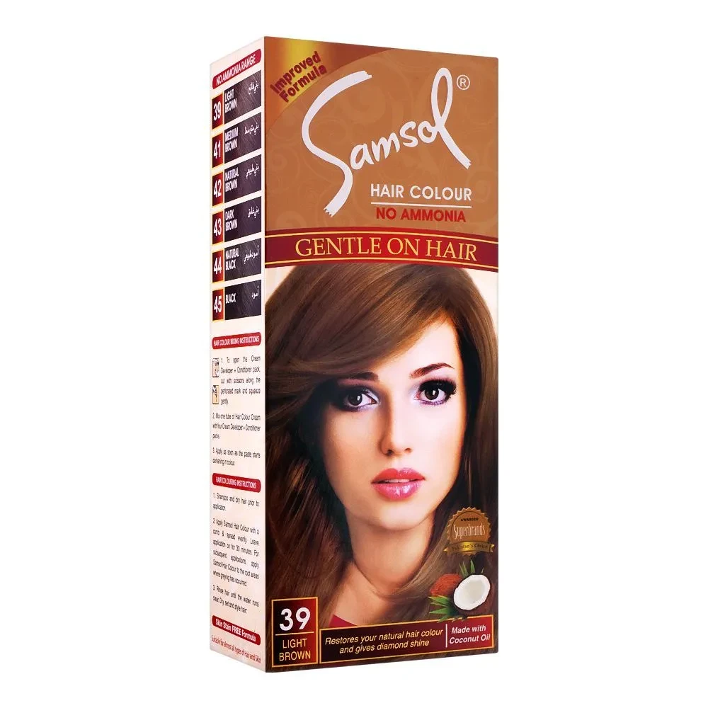 Samsol Hair Colour Light Brown 39