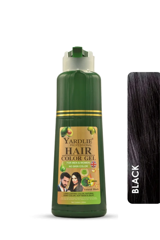 Yardlie Hair Color Gel Natural Black 200ML