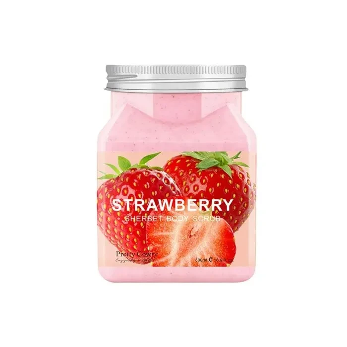 Pretty Cowry Face Scrub Strawberry 350ML