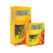 Carex Condom Colors Assorted Flavours 3P