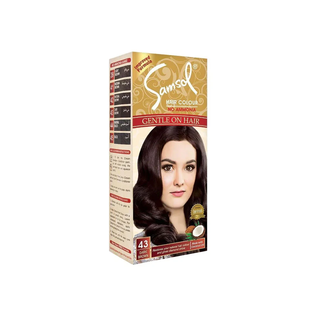 Samsol Hair Colour Dark Brown 43