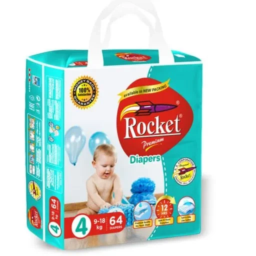 Rocket Premium Diapers L-4 64P