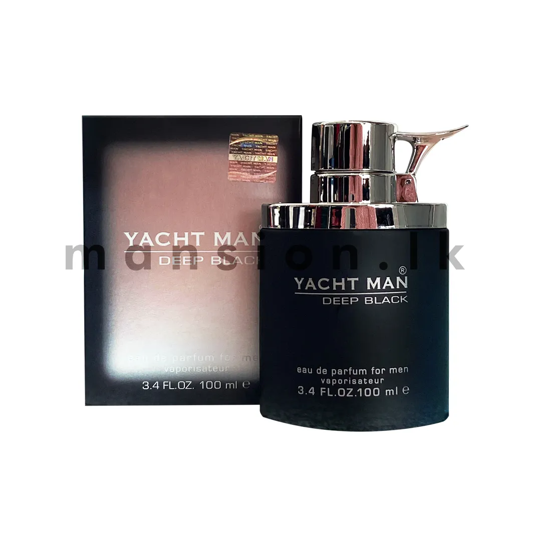 Yacht Man Eau De Perfume  Deep Black 100ML