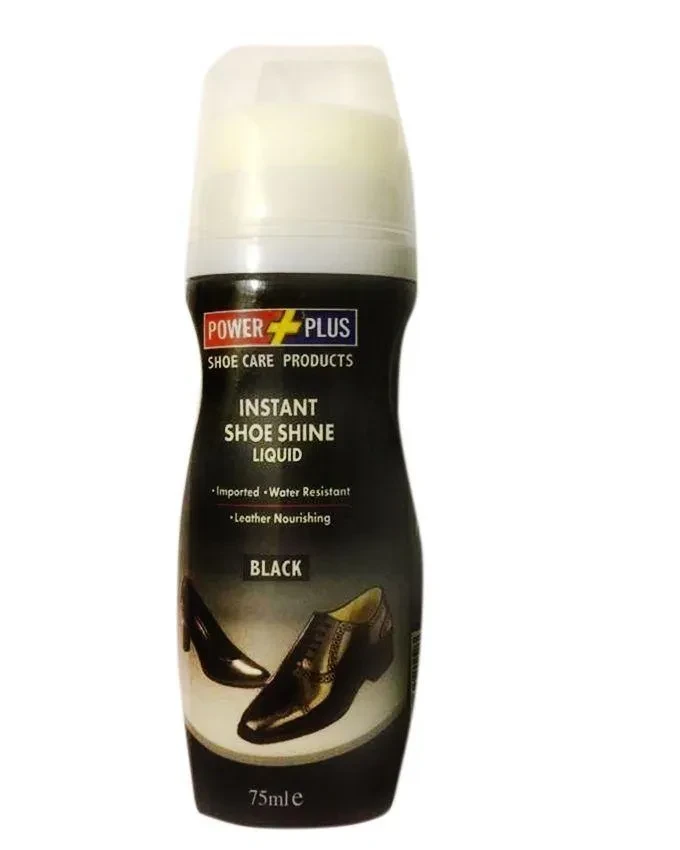 Power Plus Shoe Liquid Polish Black 75ML