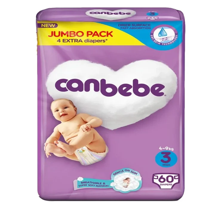 Canbebe Diaper 3-M 60P