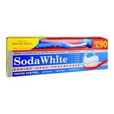 Soda White Toothpaste With Brush 135GM