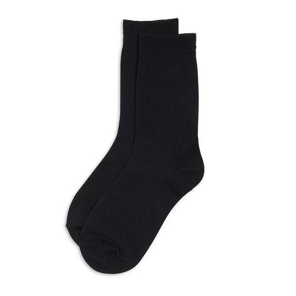 Snow White School Socks Black Medium