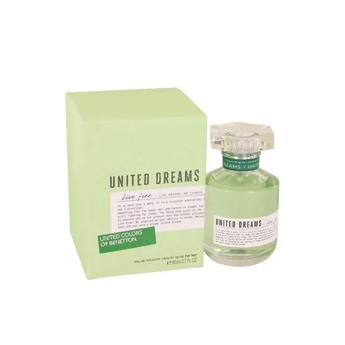 Benetton United Dreams Eau De Parfum Live Free For Her 80ML