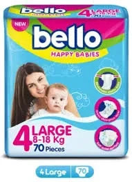 Bello Baby Diapers L-4 70P