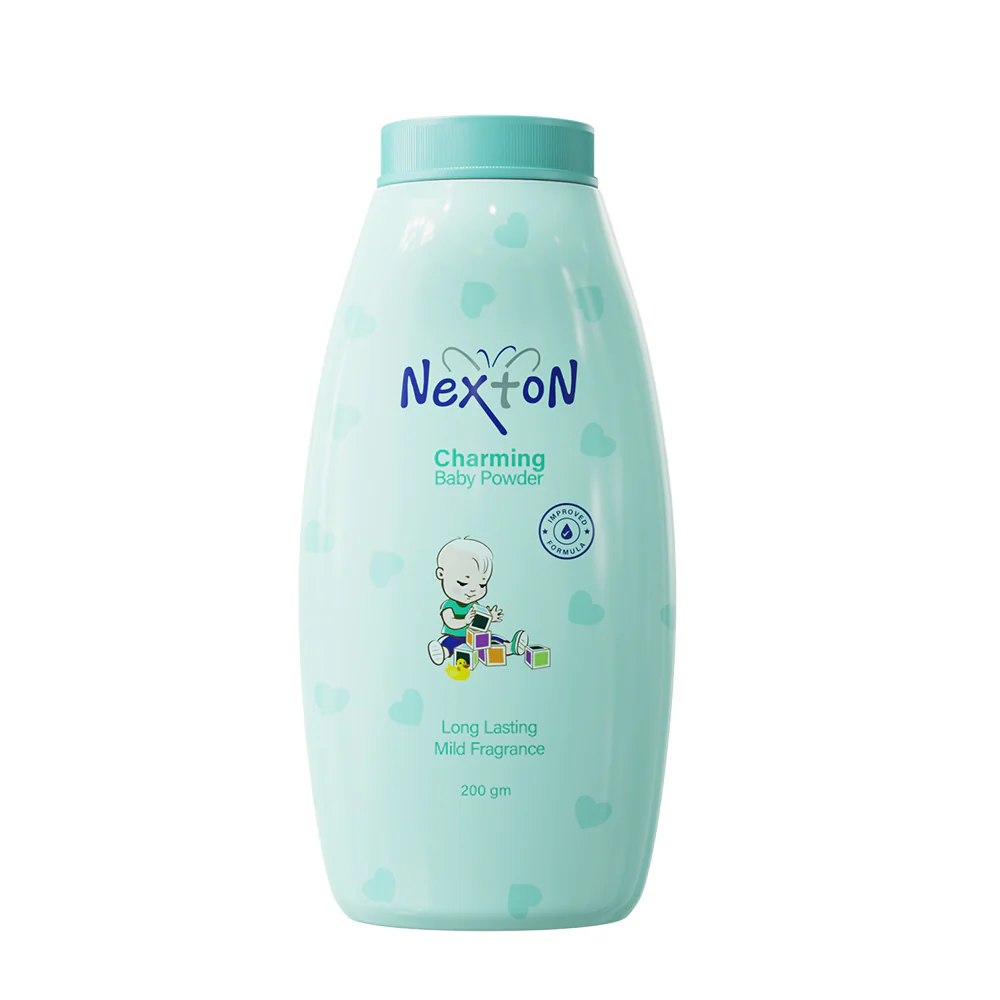 Nexton Baby Powder Green Charming 200g