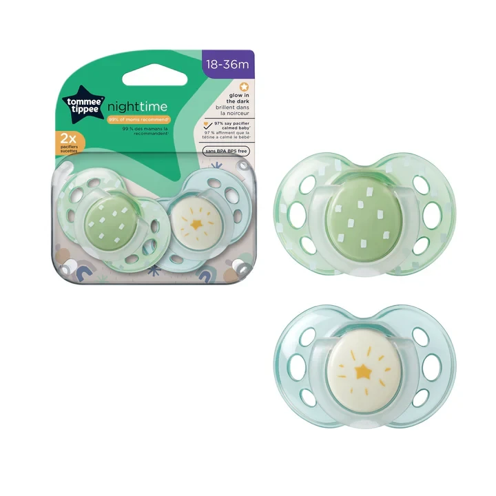 Tommee Tippee Soother 2* Night Time 18-36M 533473