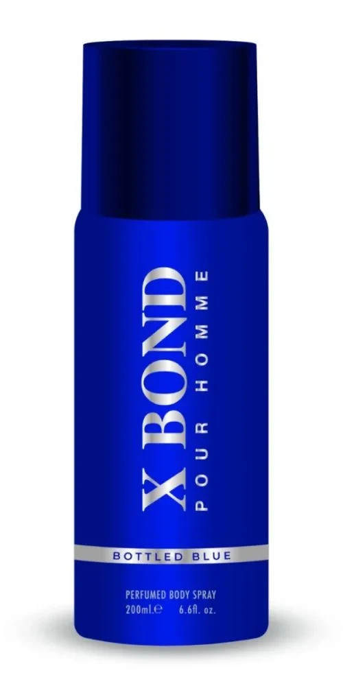 Louis Oliver Deodorant Body Spray X Bond Bottled Blue 200Ml