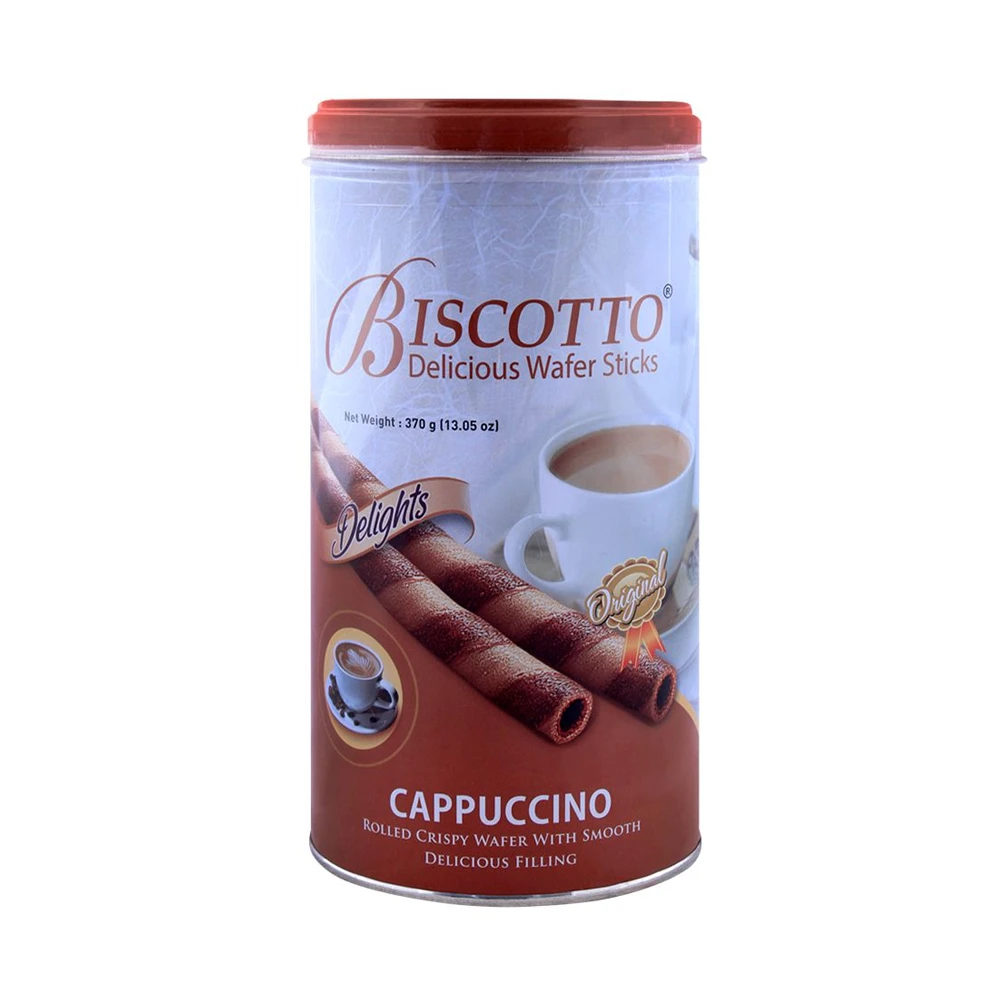 Biscotto Wafer Rolls Cappuccino 370G