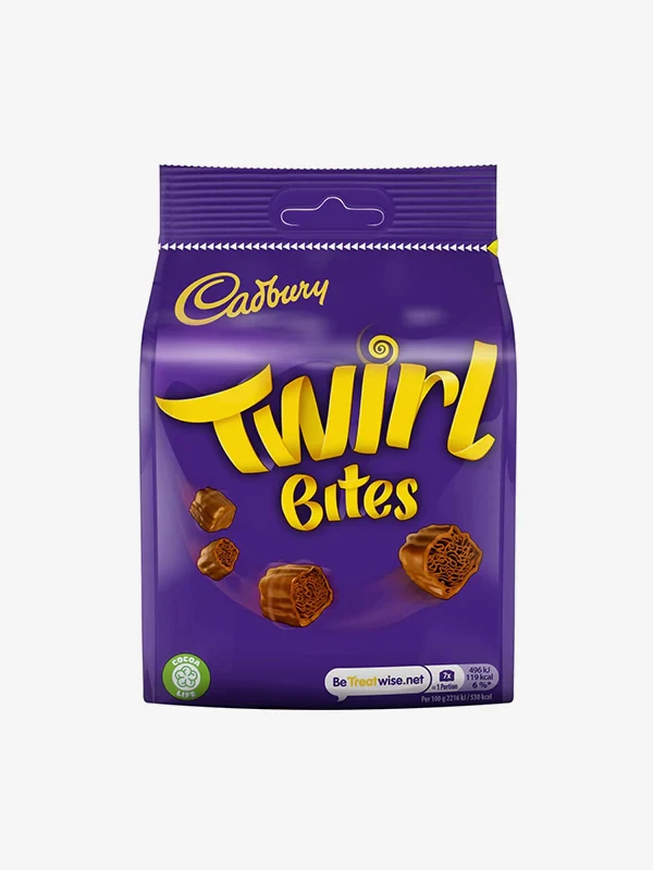 Cadbury Chocolate Pouch Twirl Bites 95G