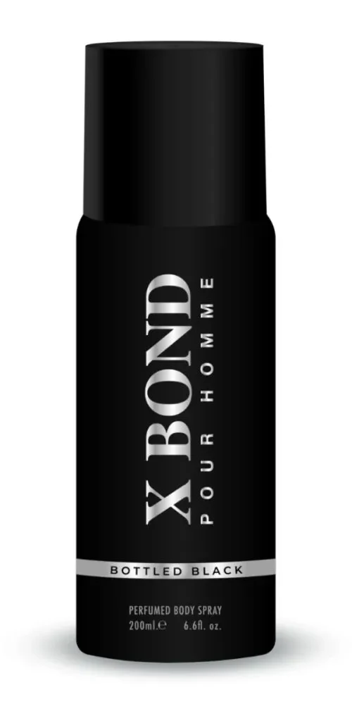 Louis Oliver Deodorant Body Spray X Bond Bottled Black 200Ml