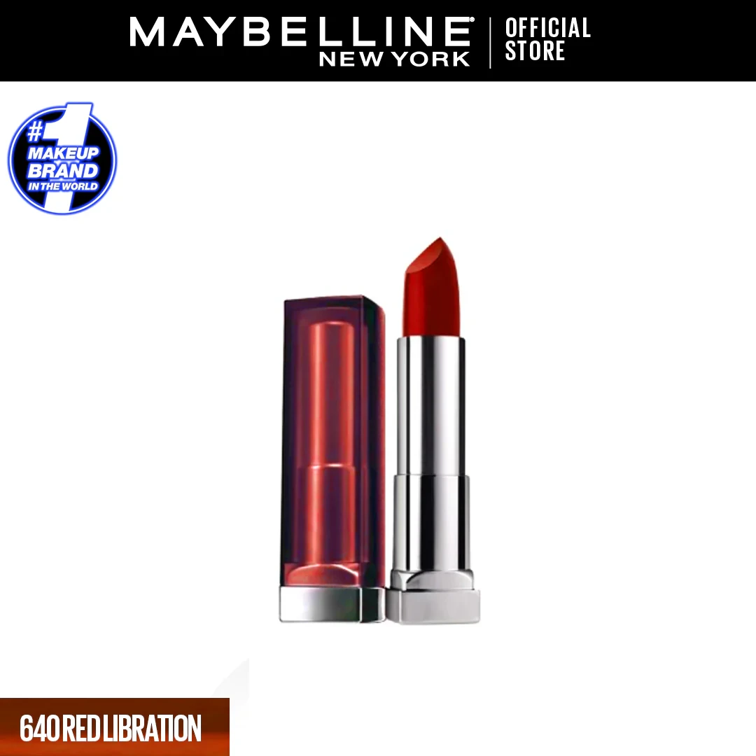 Maybelline Lipstick Sensational Creamy Matte 640 Red Liberation