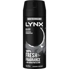 Lynx Deodorant Body Spray Black 165ML