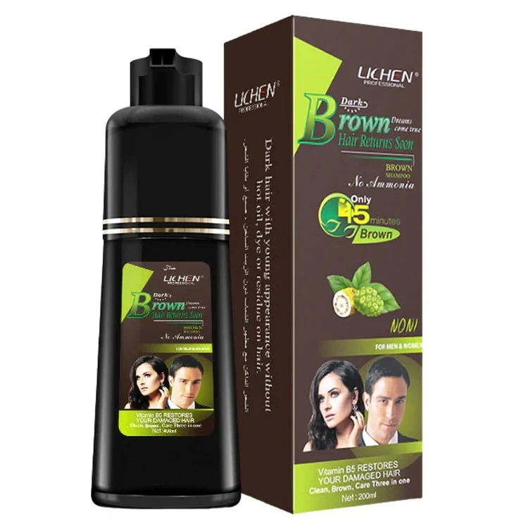 Lichen Color Shampoo Dark Brown 200ML