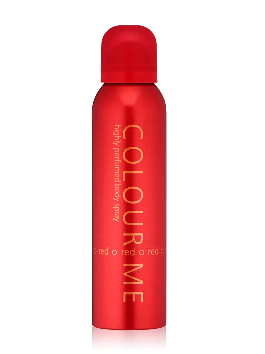 Colour Me Deodorant Body Spray Red 150Ml