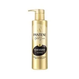 Pantene Shampoo Gold Series Black And Glossy 125ML