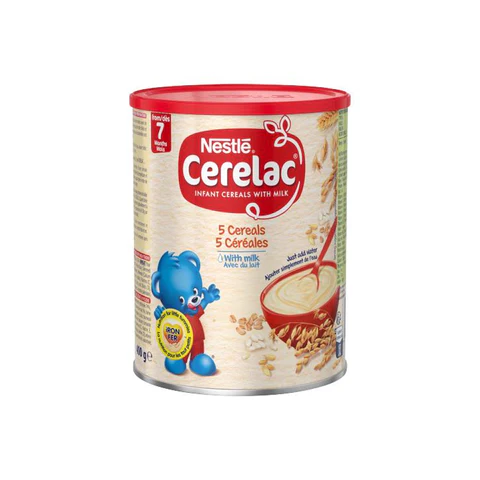 Nestle Cerelac Tin 7M 5 Cereals 400G