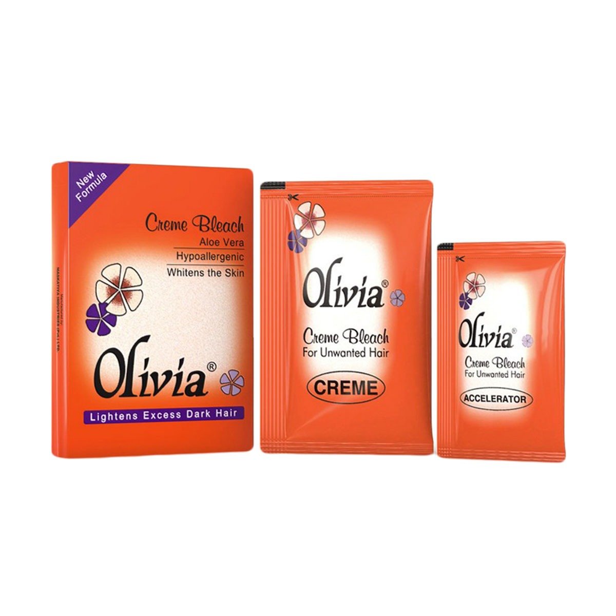 Olivia Cream Blech Orange Sachet