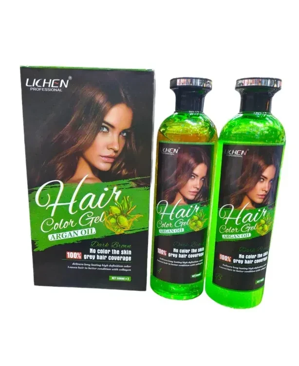 Lichen Hair Color Gel Dark Brown 200ML