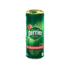 Perrier Water Tin Pink Strawberry 250ML