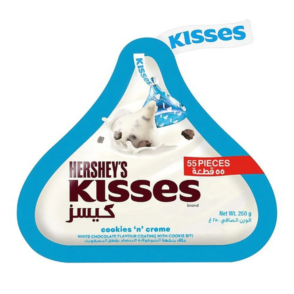 Hershey's Kisses Chocolate Pouch Cookies N Creme 250G