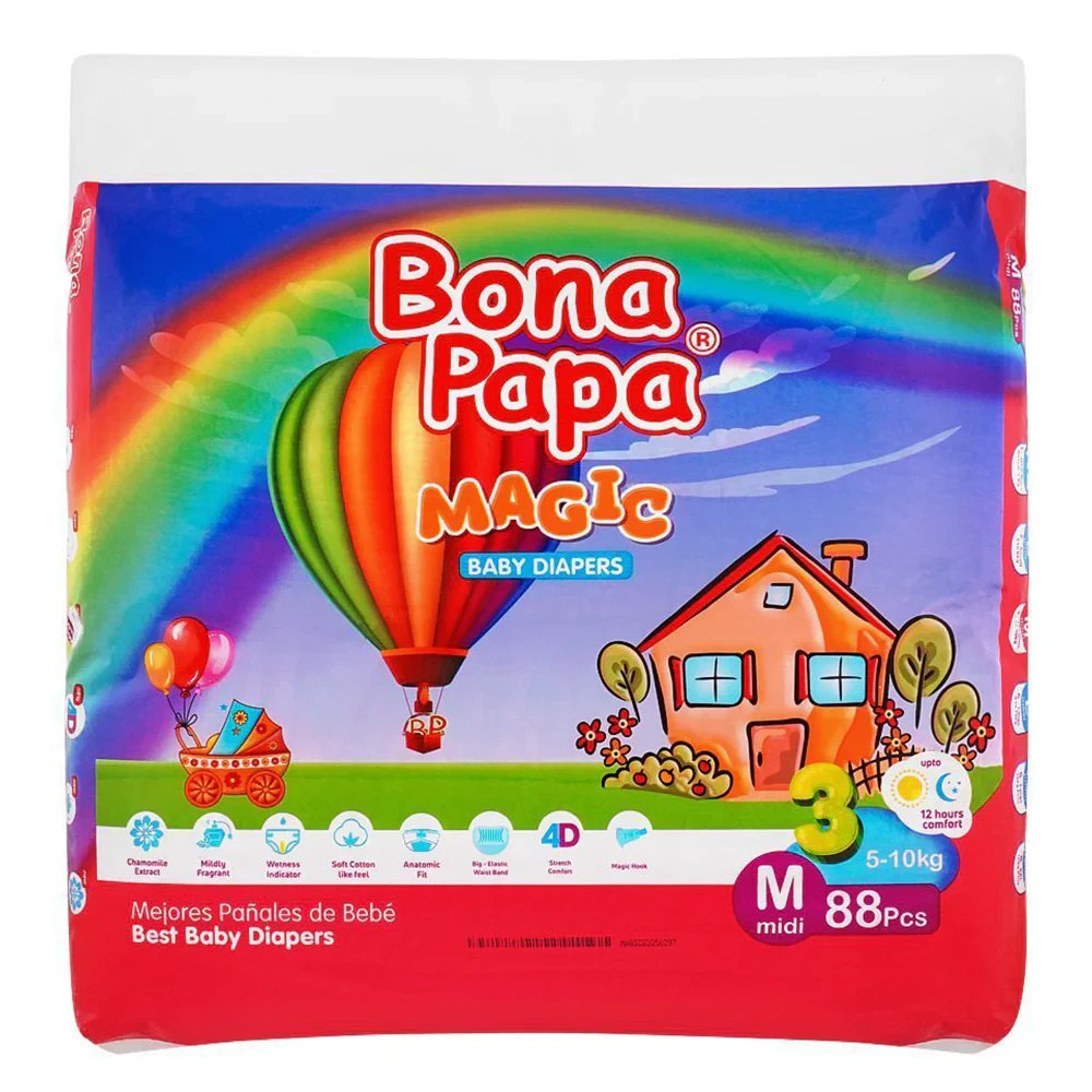 Bona Papa Diaper 3-M 88PC