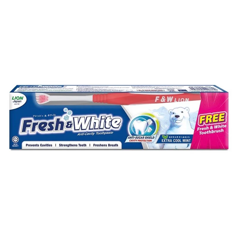 Fresh & White Tooth Paste Fresh Cool Mint 160g