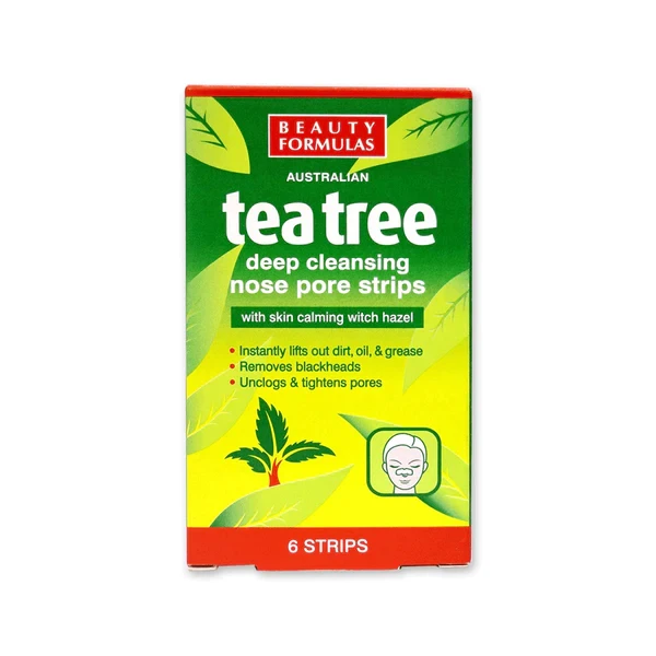 Beauty Formulas Nose Strips Tea Tree 6S