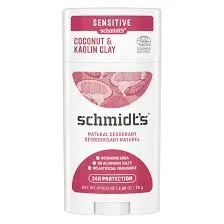 Schmidt's Deodorant Stick Sensitive Coconut And Kaolin Clay 75G