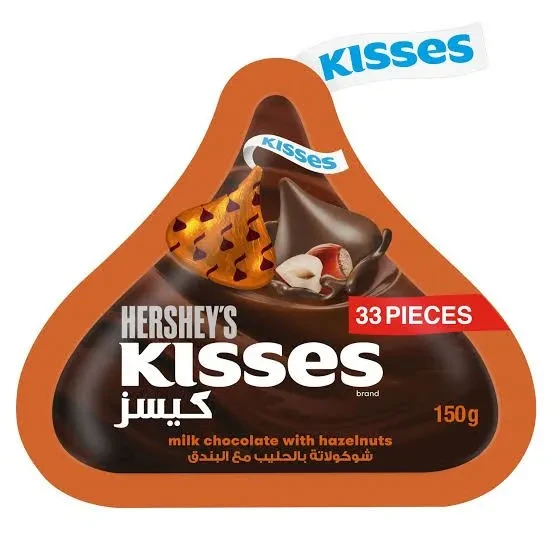 Hershey's Kisses Chocolate Pouch Hazelnut 150G